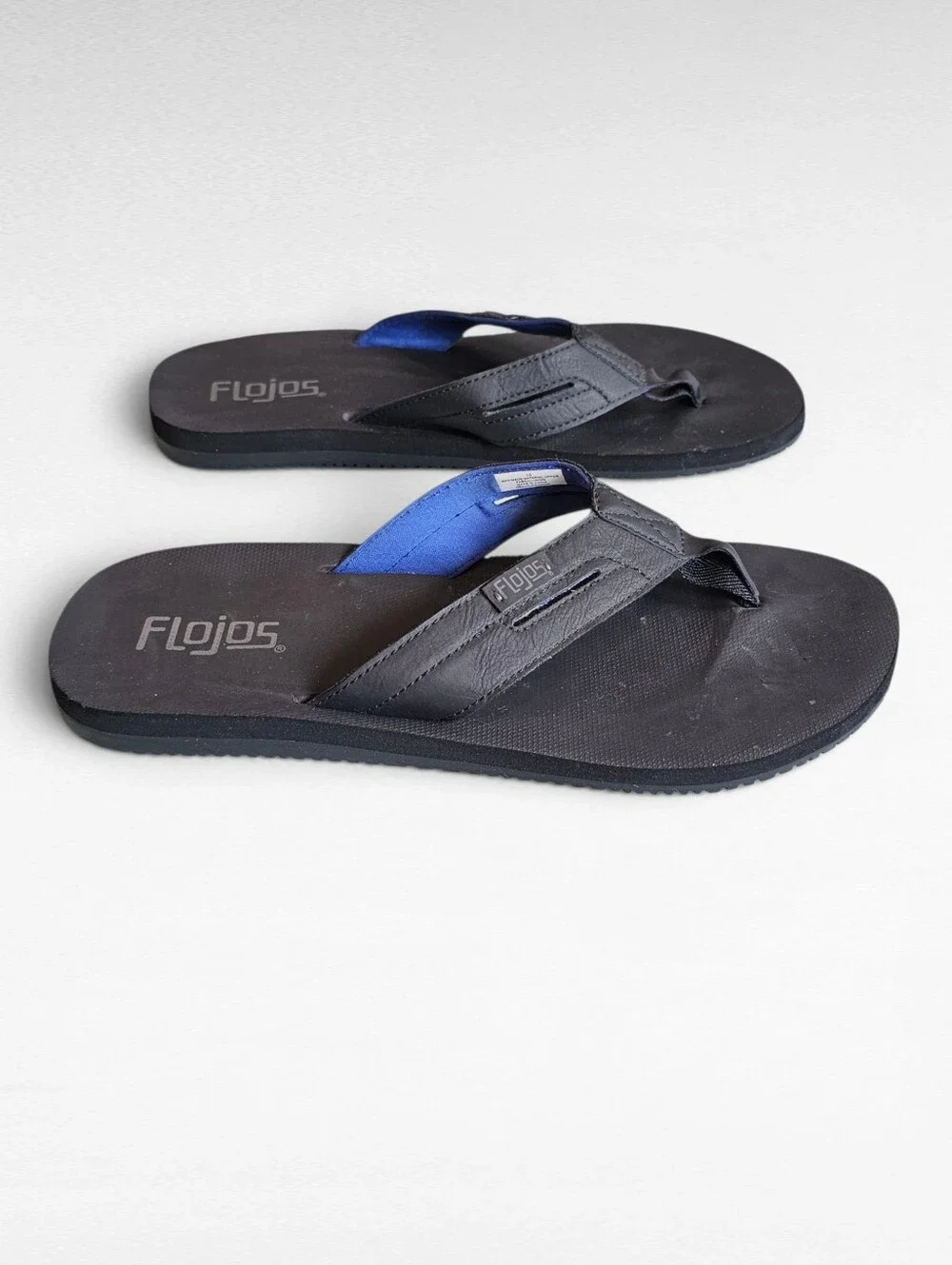 Flojos Flip Flops Black Size 10